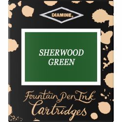 Set 6 Cartuse Standard Size International Diamine Standard Sherwood Green