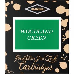Set 6 Cartuse Standard Size International Diamine Standard Woodland Green