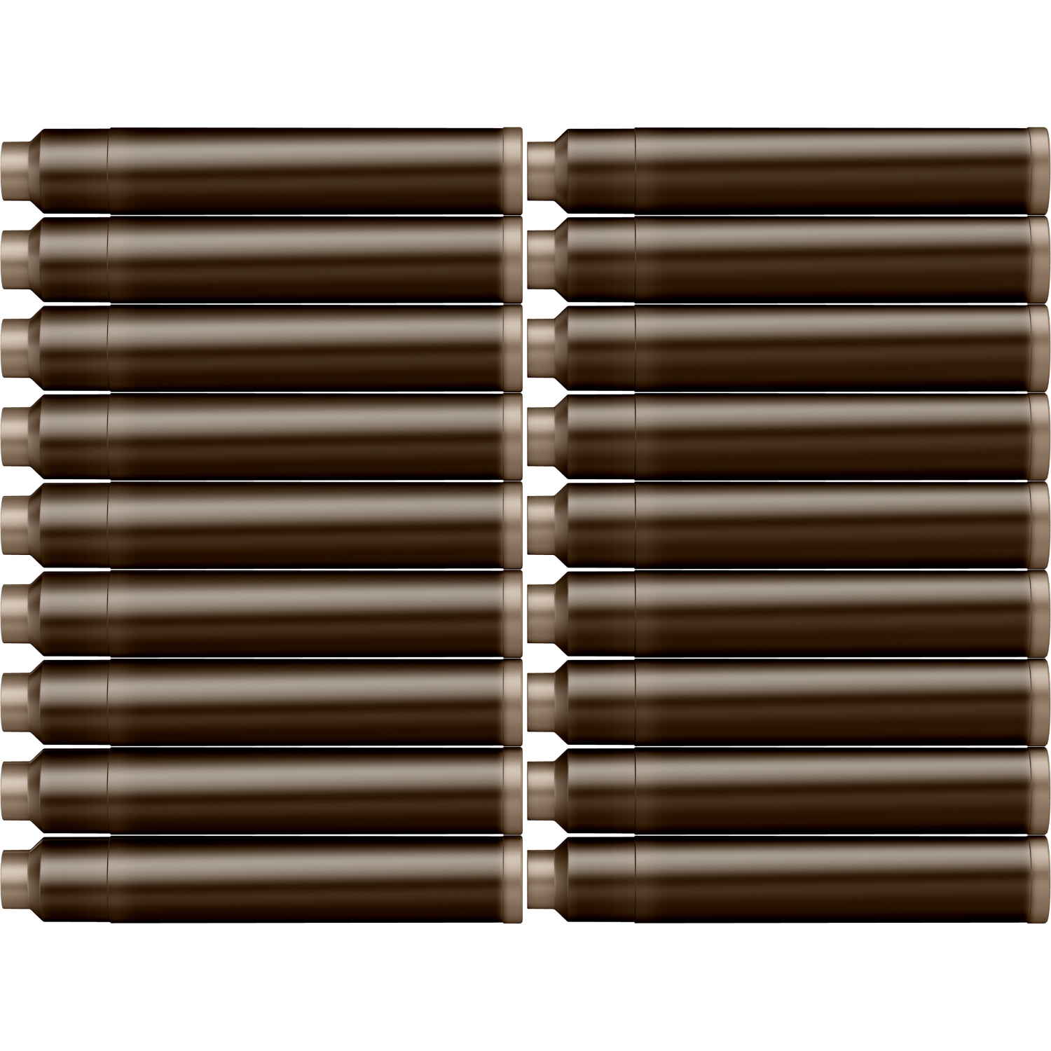 Imagine Produs Set 18 Cartuse Standard Size International Diamine Standard Chocolate Brown