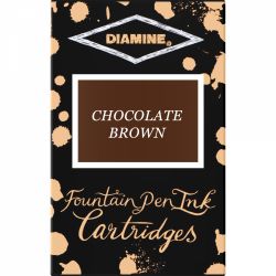 Set 18 Cartuse Standard Size International Diamine Standard Chocolate Brown