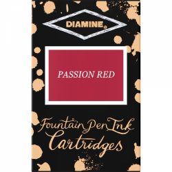 Set 18 Cartuse Standard Size International Diamine Standard Passion Red