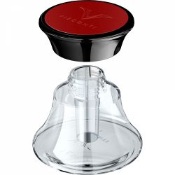 Calimara 50 ml Visconti Glass Inkwell Red