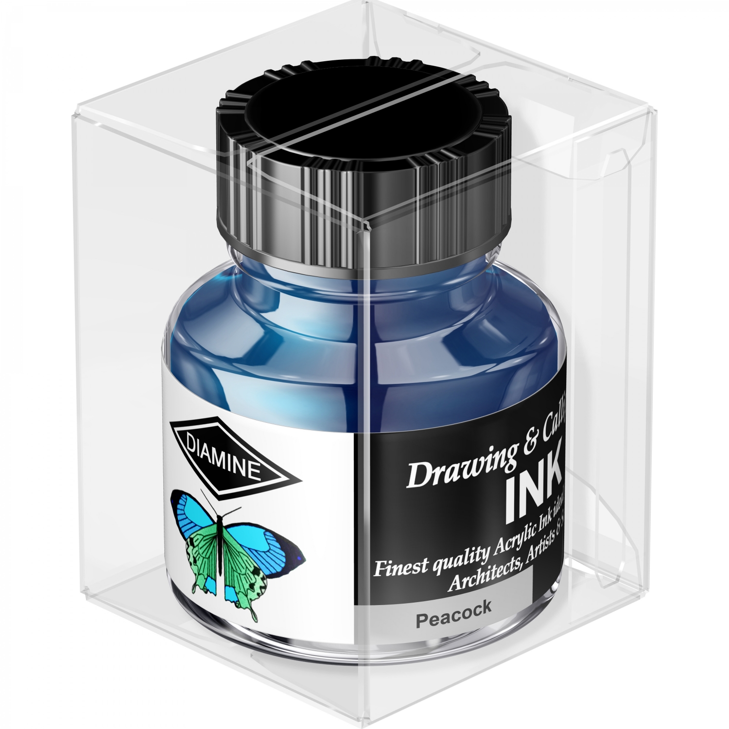 Imagine Produs Calimara Cerneala 30 ml Diamine Calligraphy Peacock