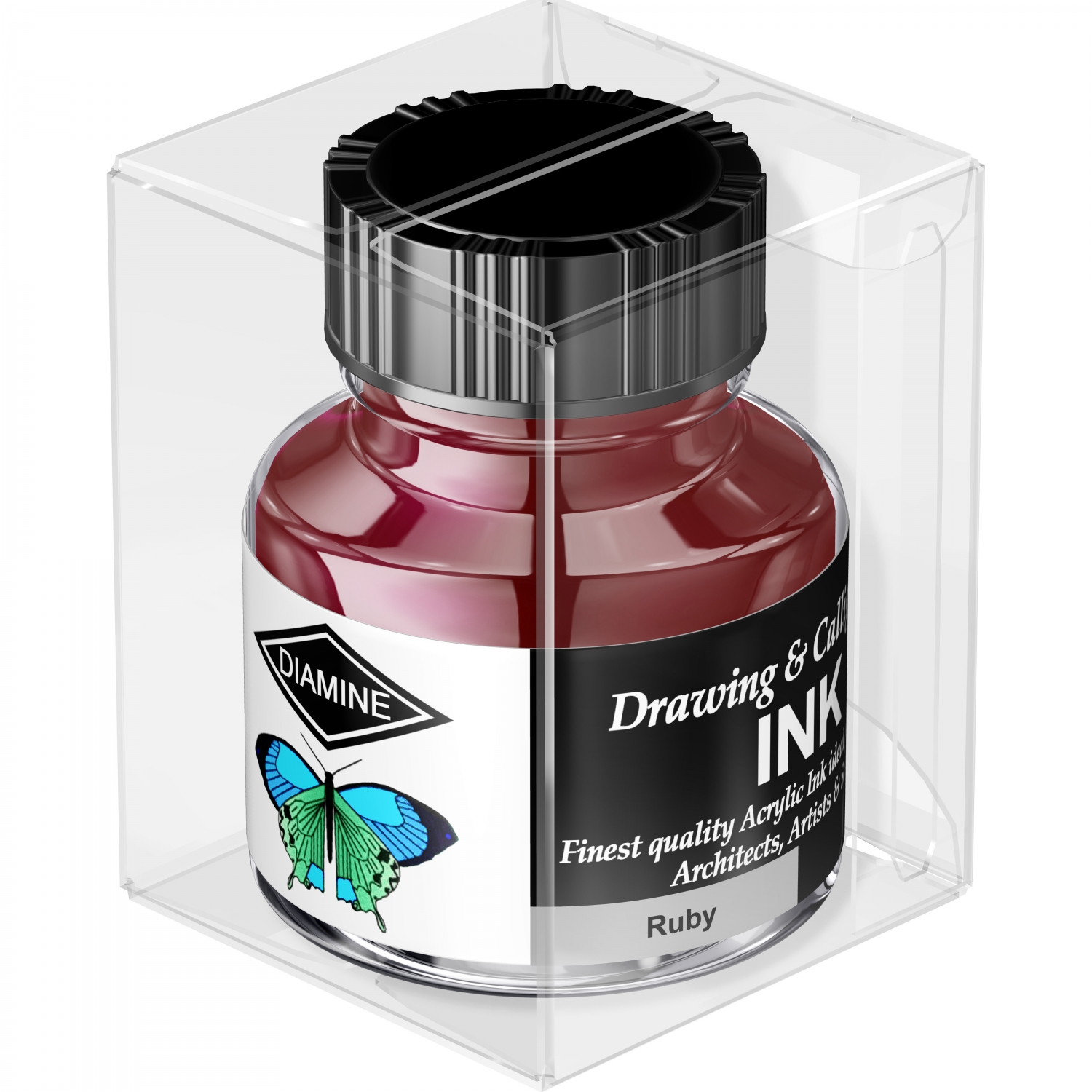 Imagine Produs Calimara Cerneala 30 ml Diamine Calligraphy Ruby