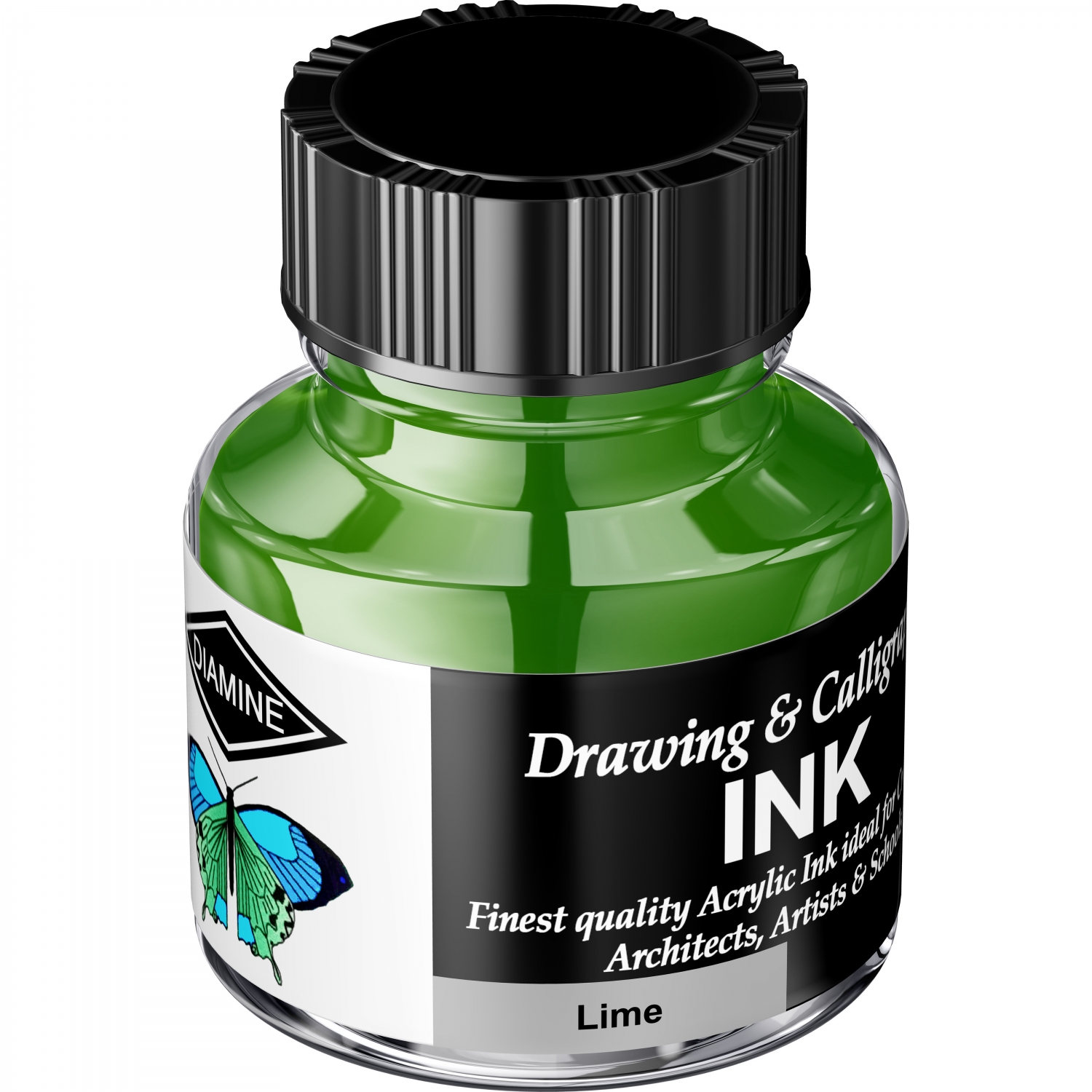 Imagine Produs Calimara Cerneala 30 ml Diamine Calligraphy Lime