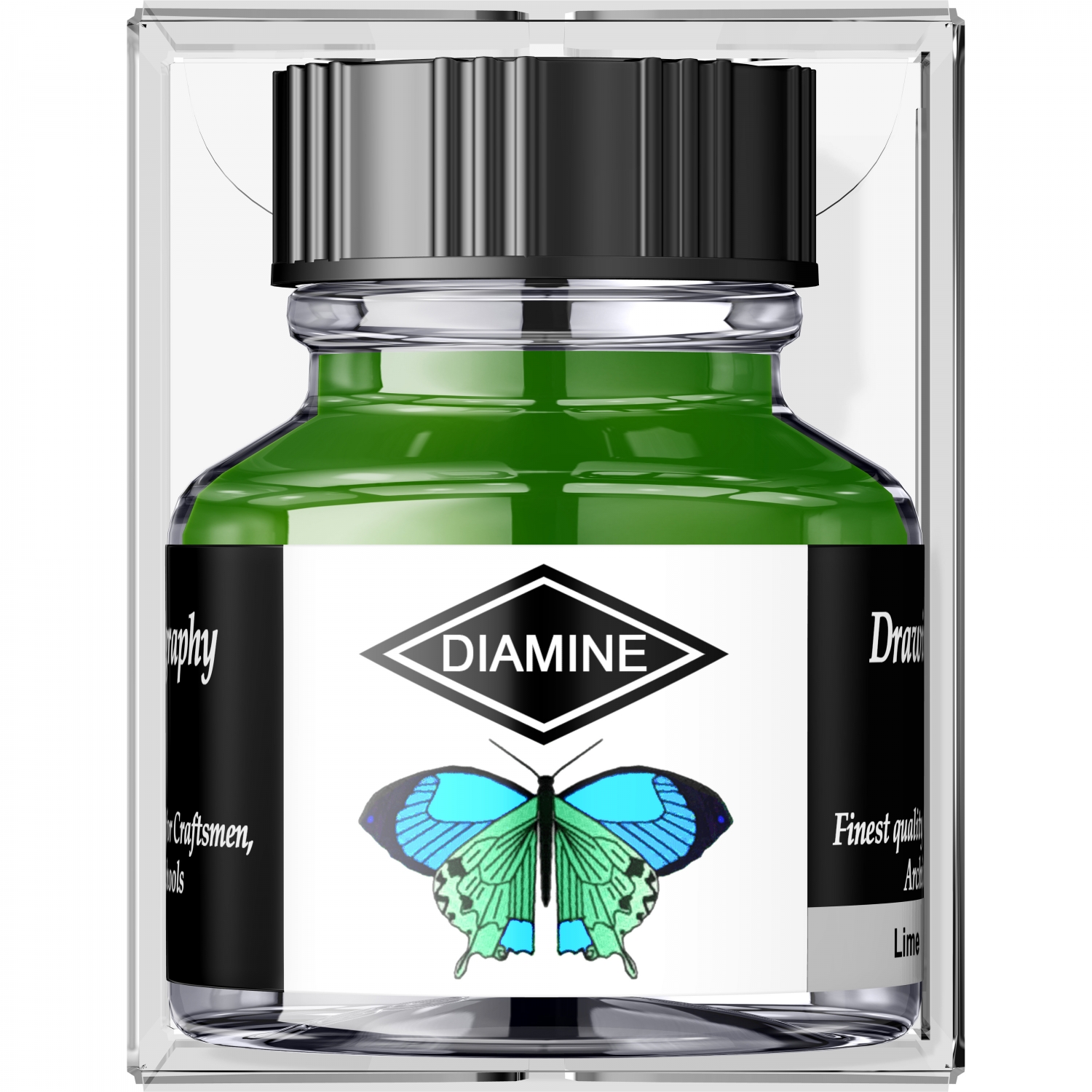 Imagine Produs Calimara Cerneala 30 ml Diamine Calligraphy Lime