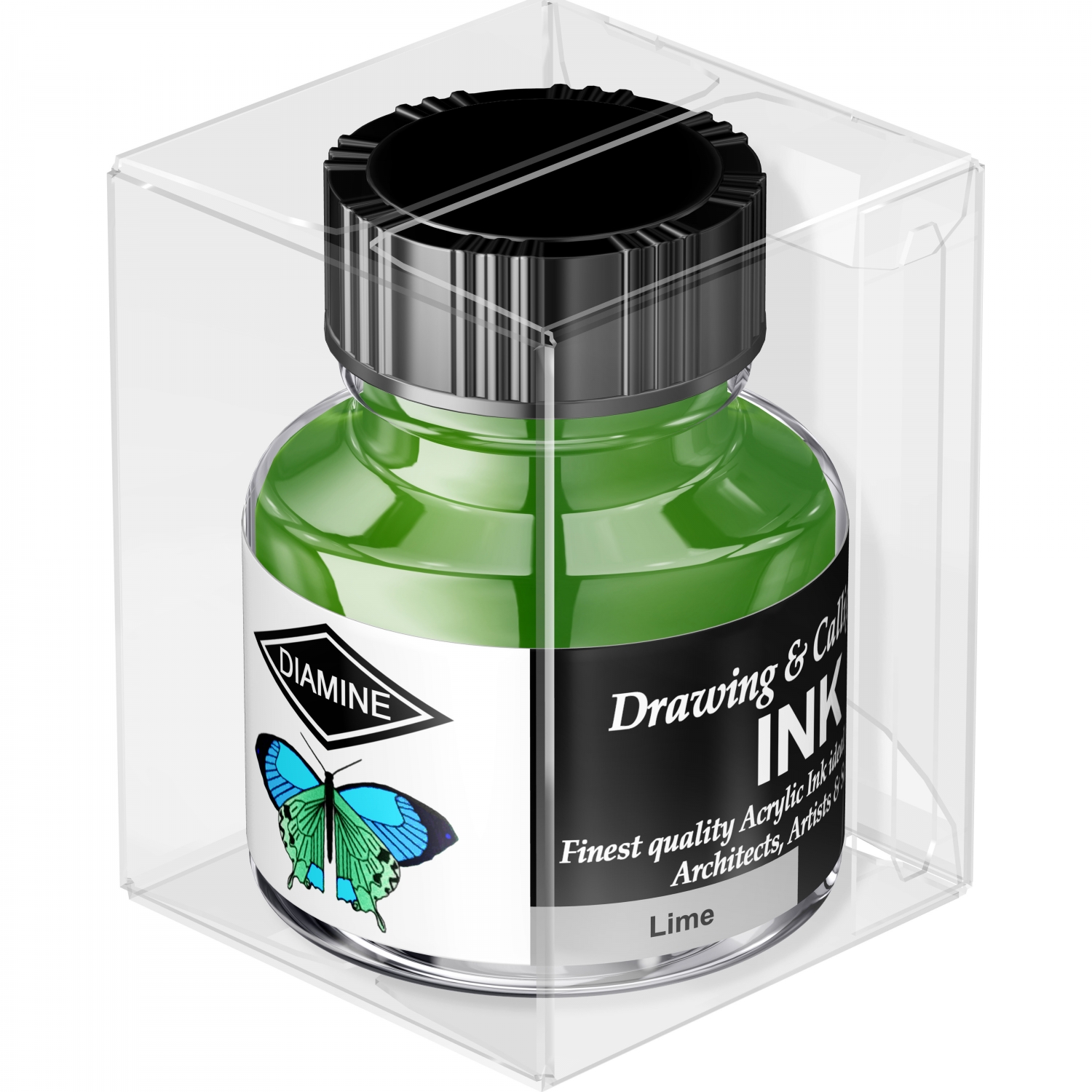 Imagine Produs Calimara Cerneala 30 ml Diamine Calligraphy Lime