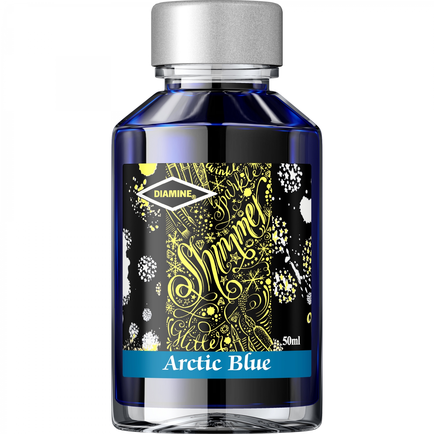 Imagine Produs Calimara Cerneala 50 ml Diamine Shimmering Arctic Blue