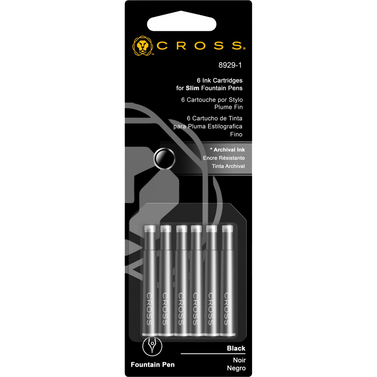 Imagine Produs Set 6 Cartuse Slim Size Proprietar Cross Standard Black