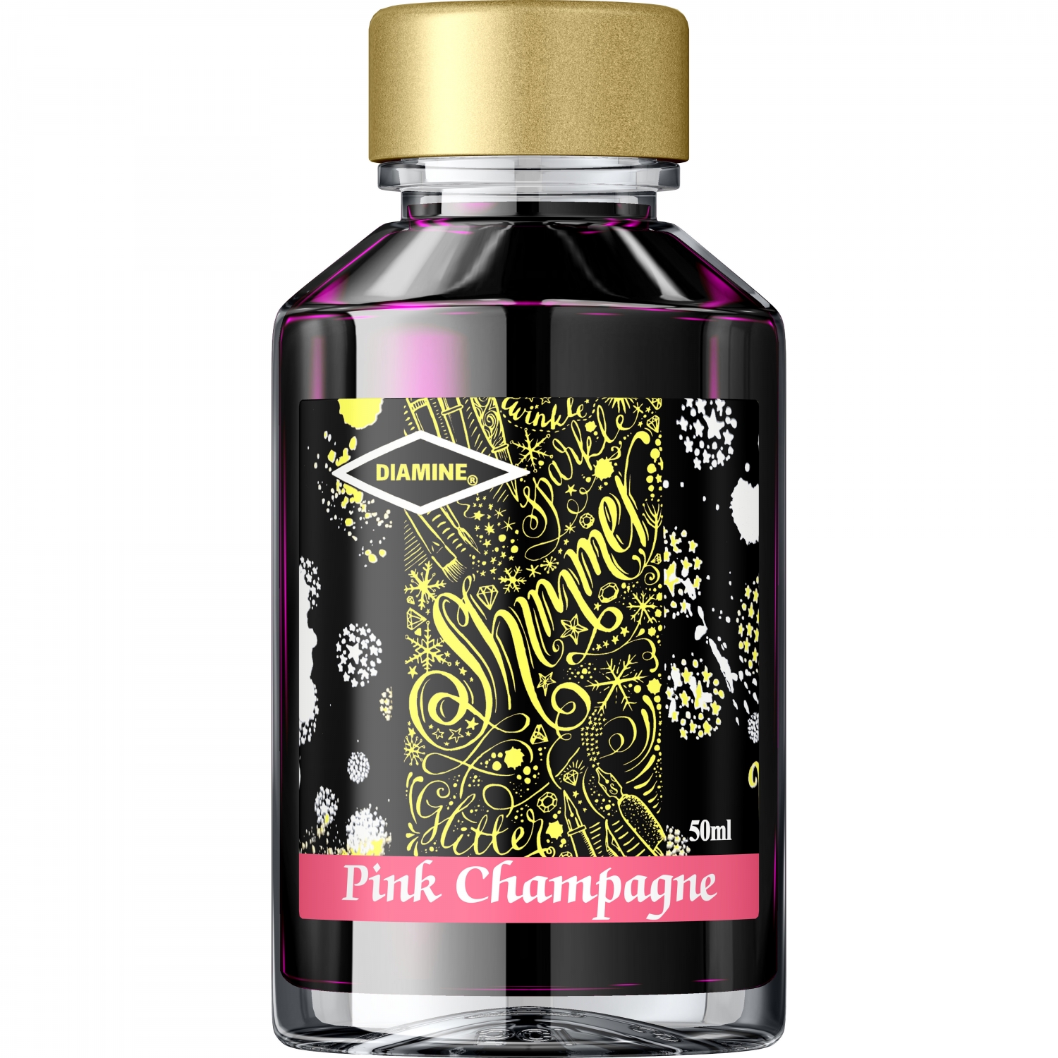 Imagine Produs Calimara Cerneala 50 ml Diamine Shimmering Pink Champagne