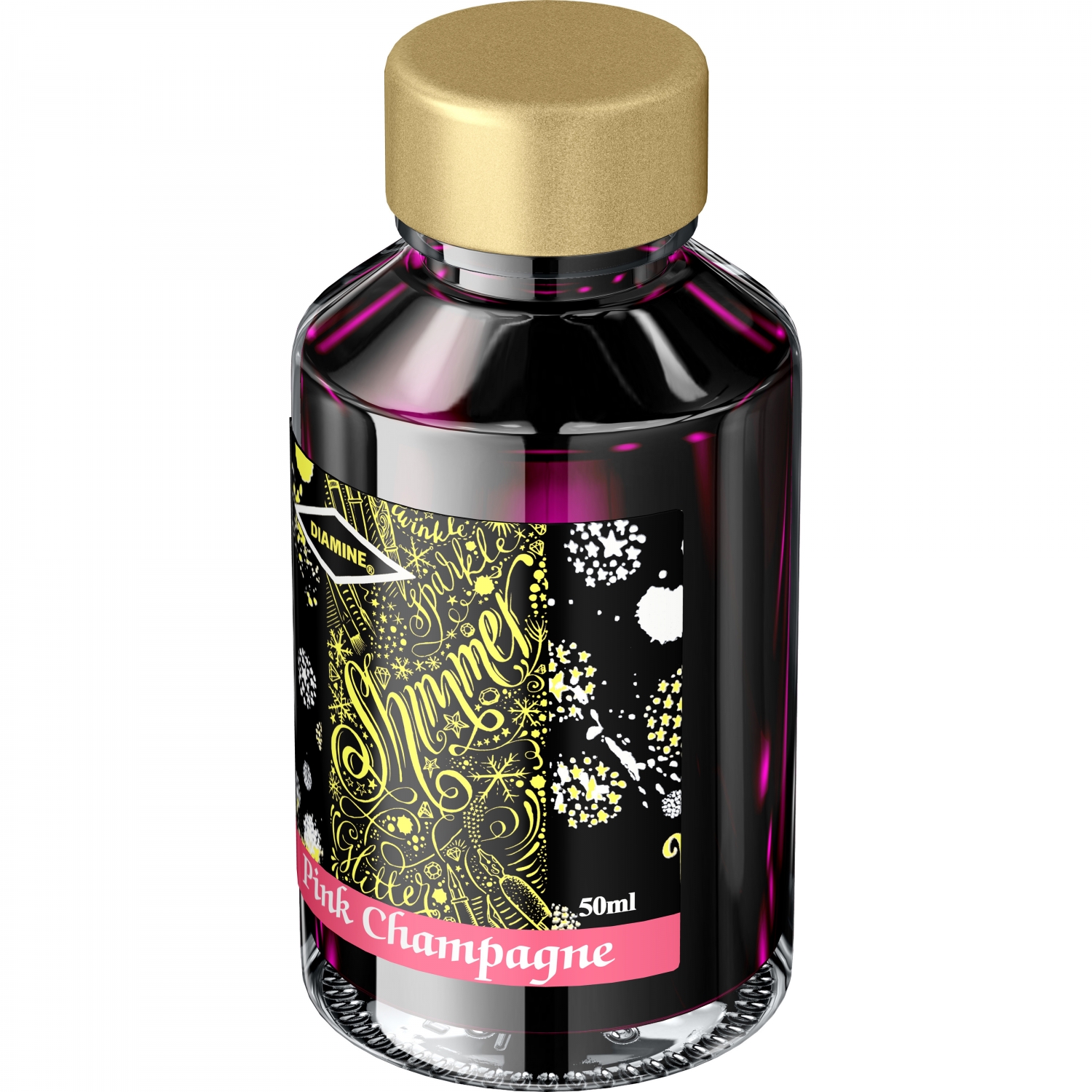 Imagine Produs Calimara Cerneala 50 ml Diamine Shimmering Pink Champagne