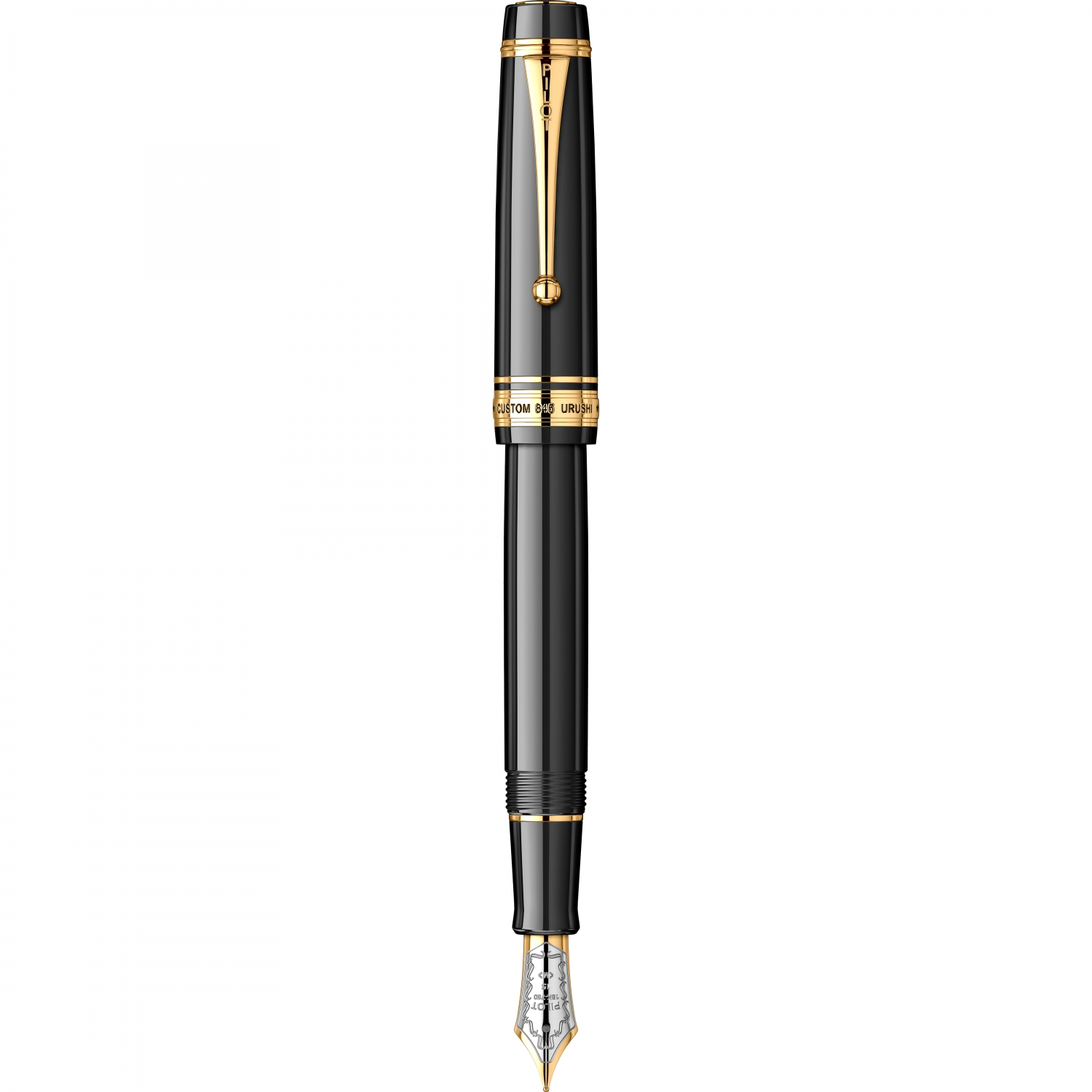 Imagine Produs Stilou 18k Nib Pilot Custom 845 Urushi Black GT 0.5 M Nib