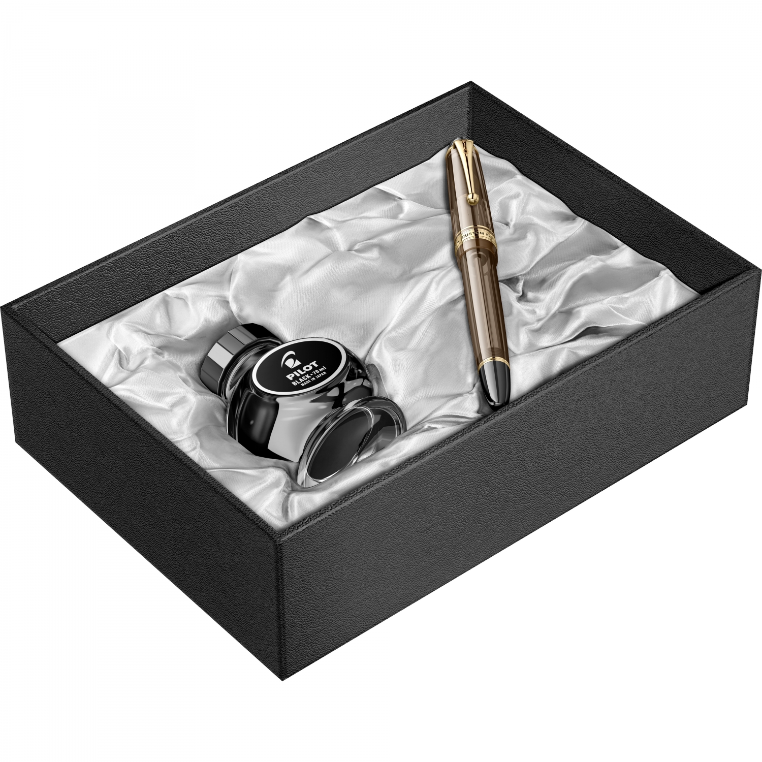 Imagine Produs Stilou 14k Nib Pilot Custom 823 Transparent Brown GT 0.3 F Nib