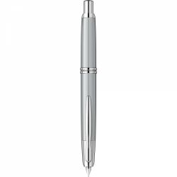 Stilou 18k Nib Pilot Capless Rhodium Trims Grey RHT 0.5 M Nib