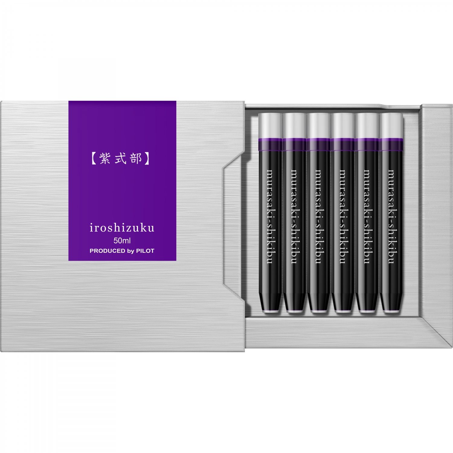 Imagine Produs Set 6 Cartuse Standard Size Proprietar Pilot Iroshizuku Murasaki-Shikibu