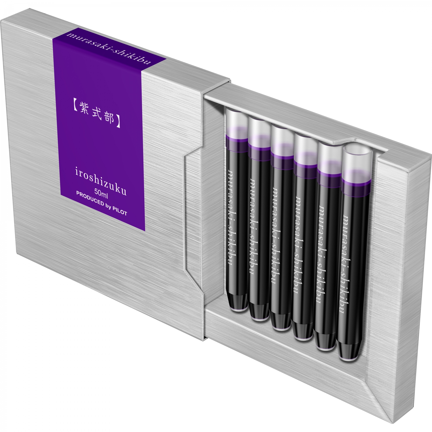 Imagine Produs Set 6 Cartuse Standard Size Proprietar Pilot Iroshizuku Murasaki-Shikibu