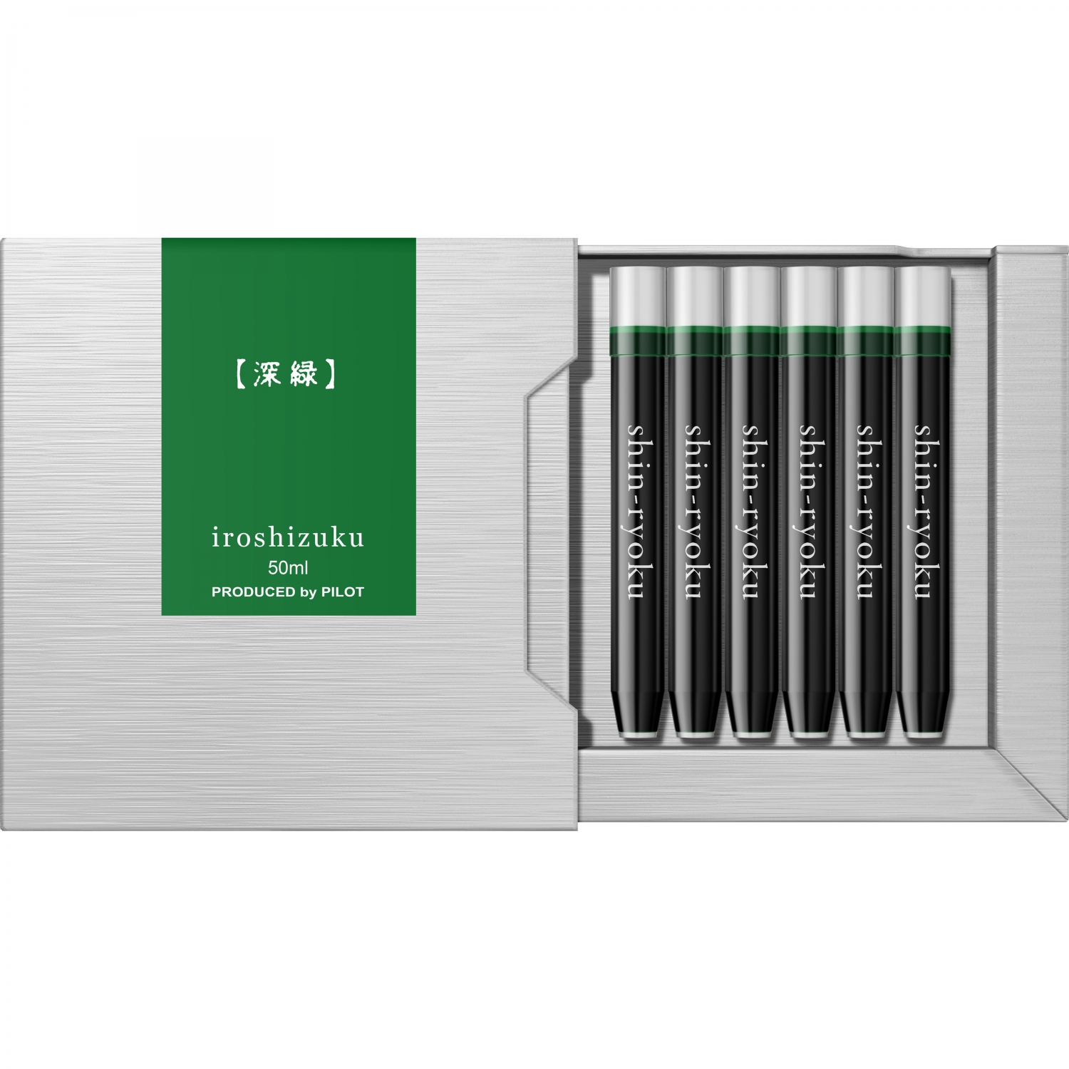 Imagine Produs Set 6 Cartuse Standard Size Proprietar Pilot Iroshizuku Shin-Ryoku