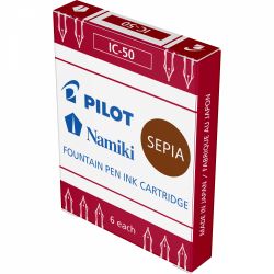 Set 6 Cartuse Standard Size Proprietar Pilot IC-50 Sepia