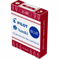 Set 12 Cartuse Standard Size Proprietar Pilot IC-100 Blue