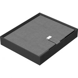 Organizer Precision Trend A5 6 inele Grey Lined - Elegance - 270 pagini 80 g/mp
