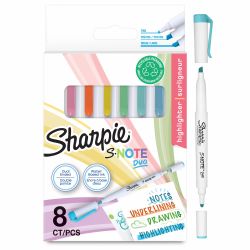 Set 8 Marker Coloring Chisel Sharpie S Note Pastel Colors