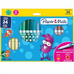 Set 24 Marker Coloring PaperMate Point Mediu Mix Colors