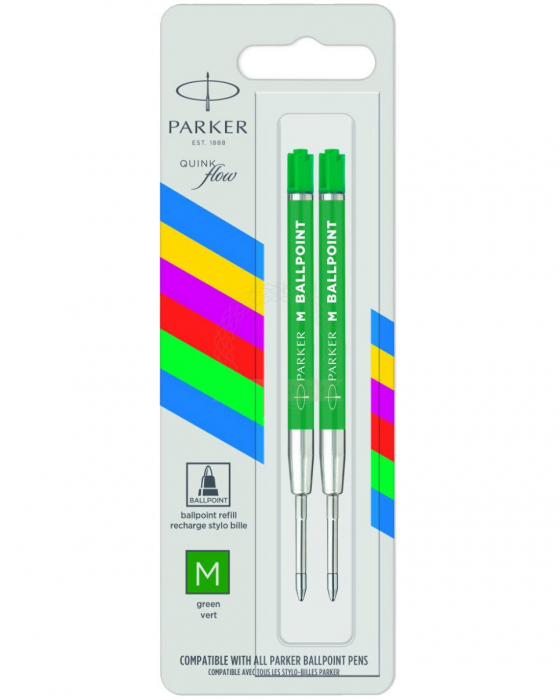 Imagine Produs Mina Pix Parker Quink Flow PVV Green - Mediu - Set 2 buc