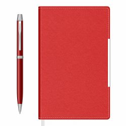 Agenda Precision Alicante A5 Red Lined + Pix Scrikss VIntage 29 Red