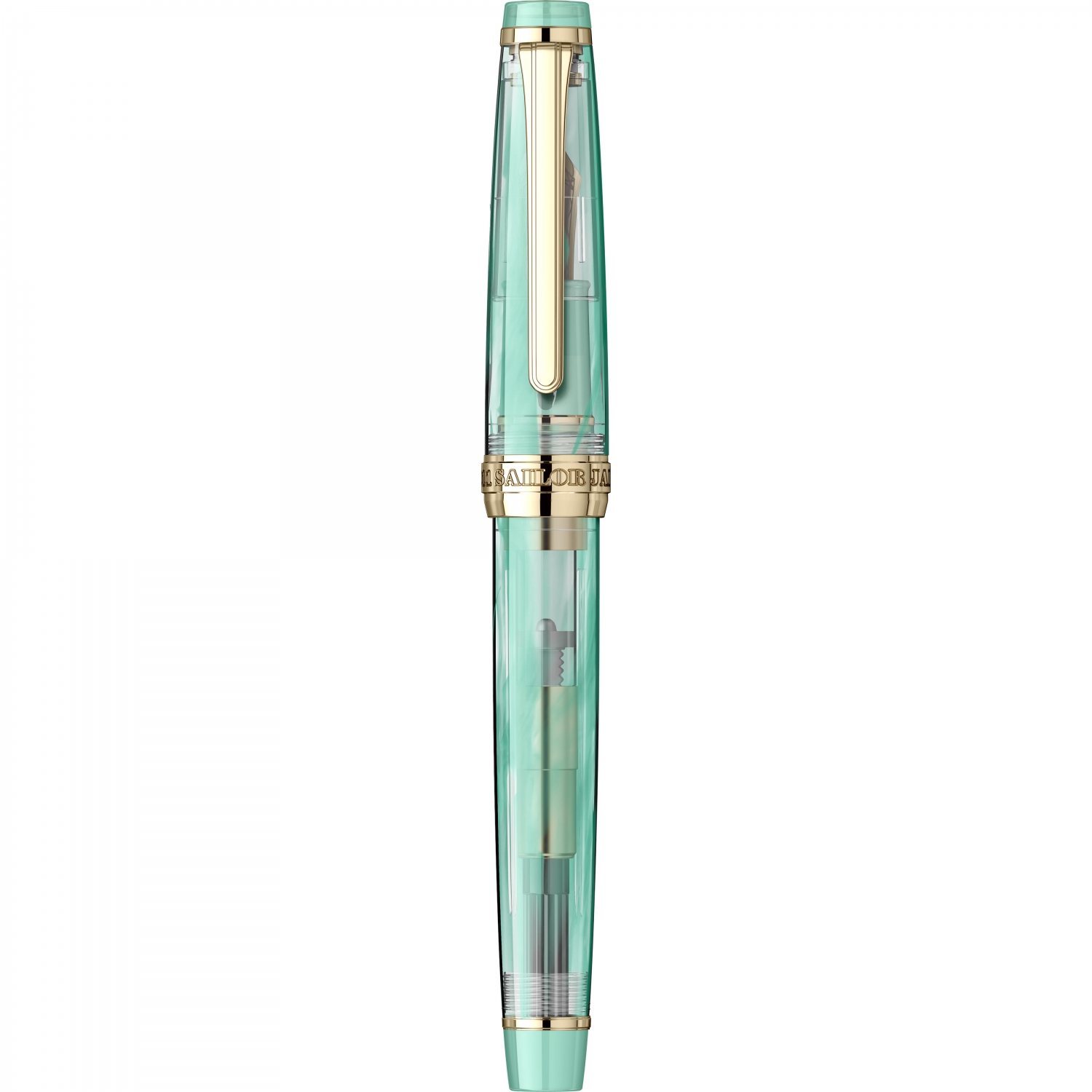 Imagine Produs Stilou Slim Size 21k Nib Sailor Professional Gear Veilio II Pearl Mint GT 0.5 M Nib