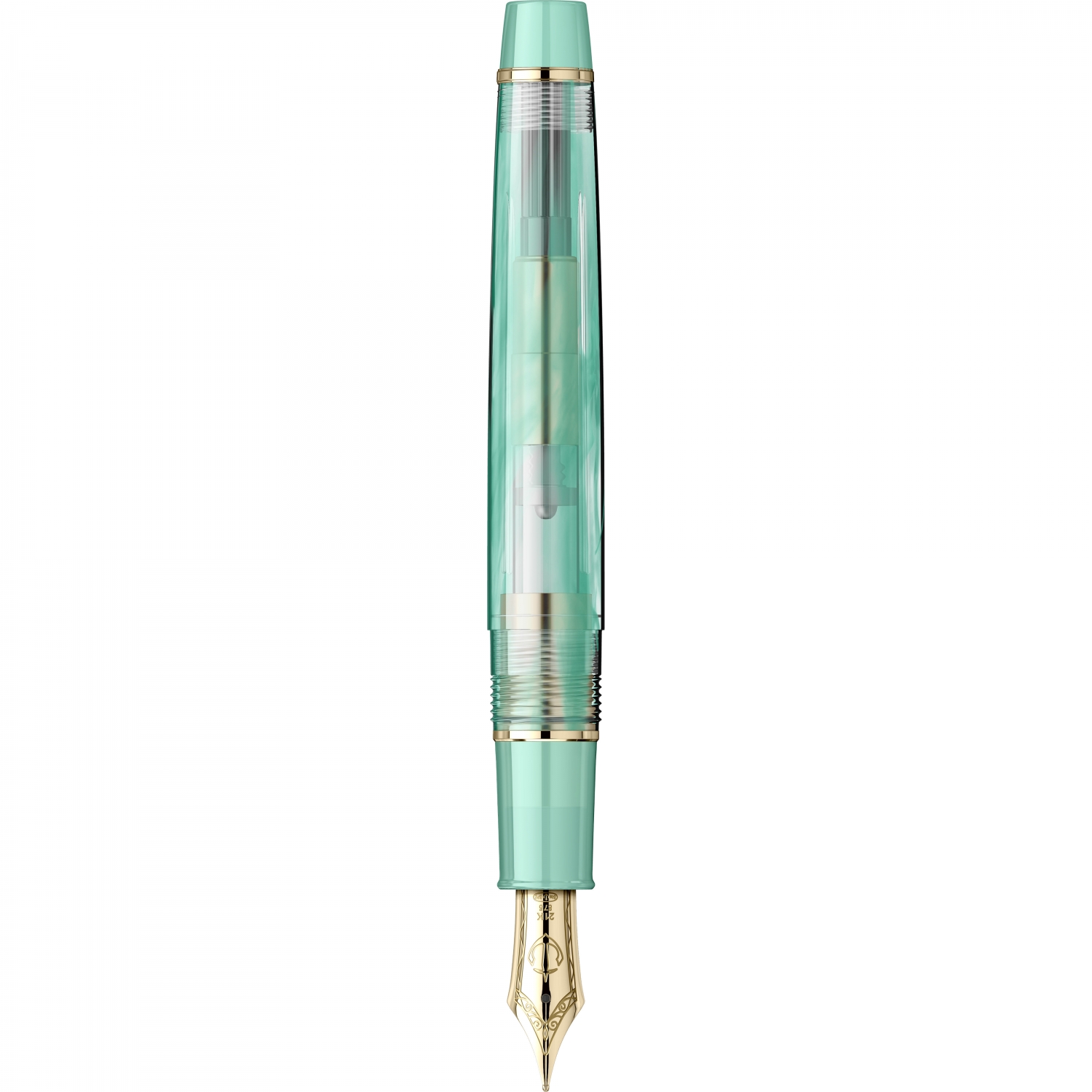 Imagine Produs Stilou Slim Size 21k Nib Sailor Professional Gear Veilio II Pearl Mint GT 0.5 M Nib