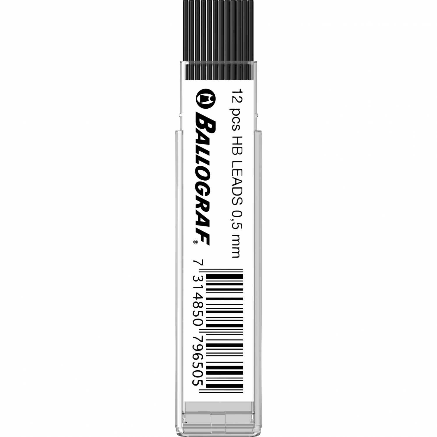 Imagine Produs Mina Creion Mecanic Ballograf 0.5 HB - Etui 12 Buc