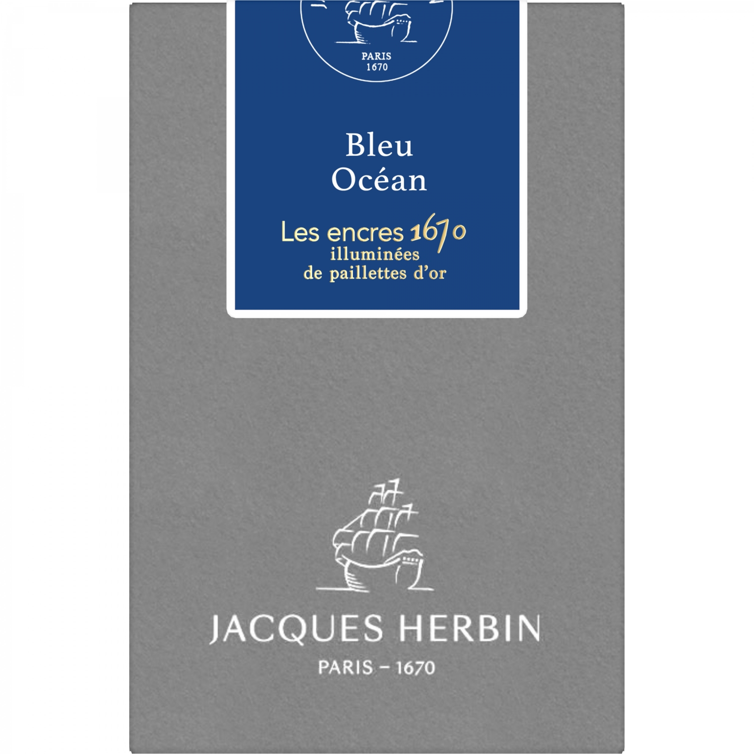 Imagine Produs Calimara Cerneala 50 ml Jacques Herbin Prestige 1670 Bleu Ocean