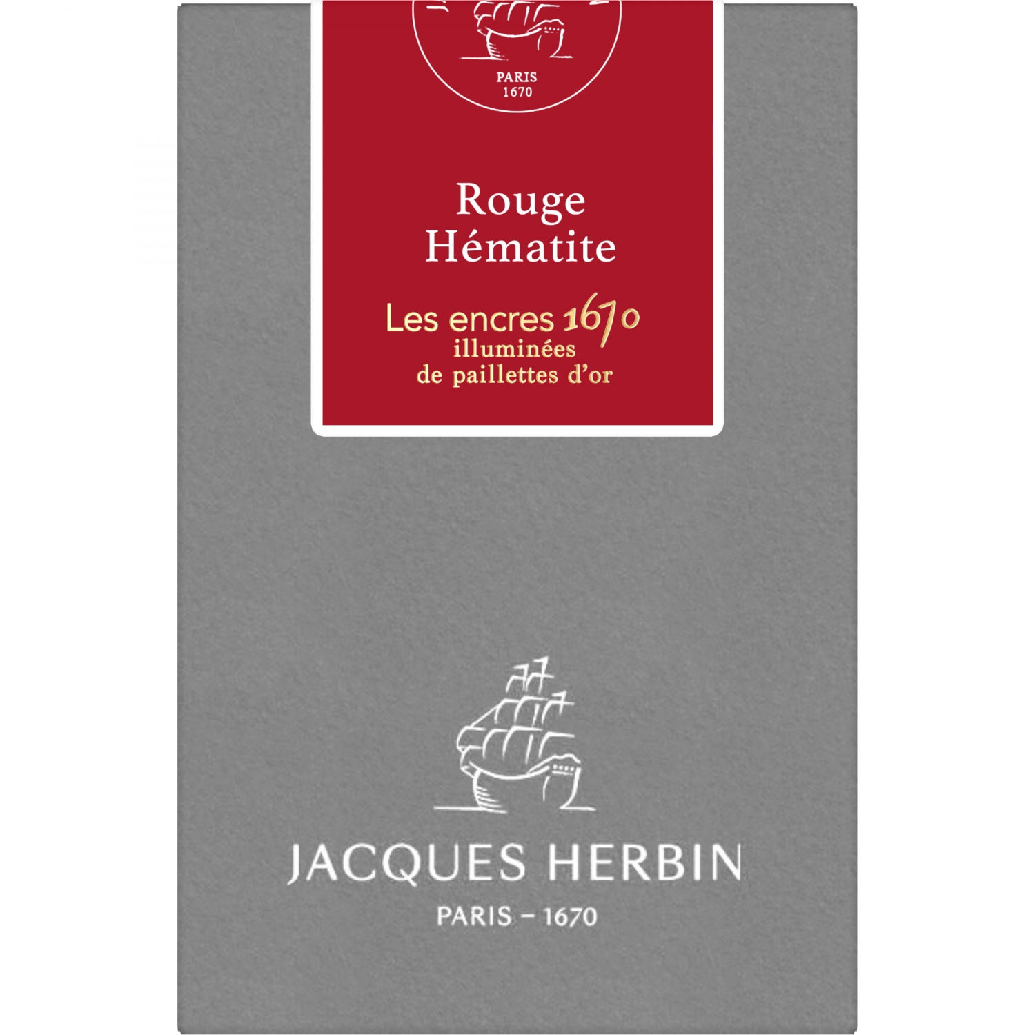 Imagine Produs Calimara Cerneala 50 ml Jacques Herbin Prestige 1670 Rouge Hematite