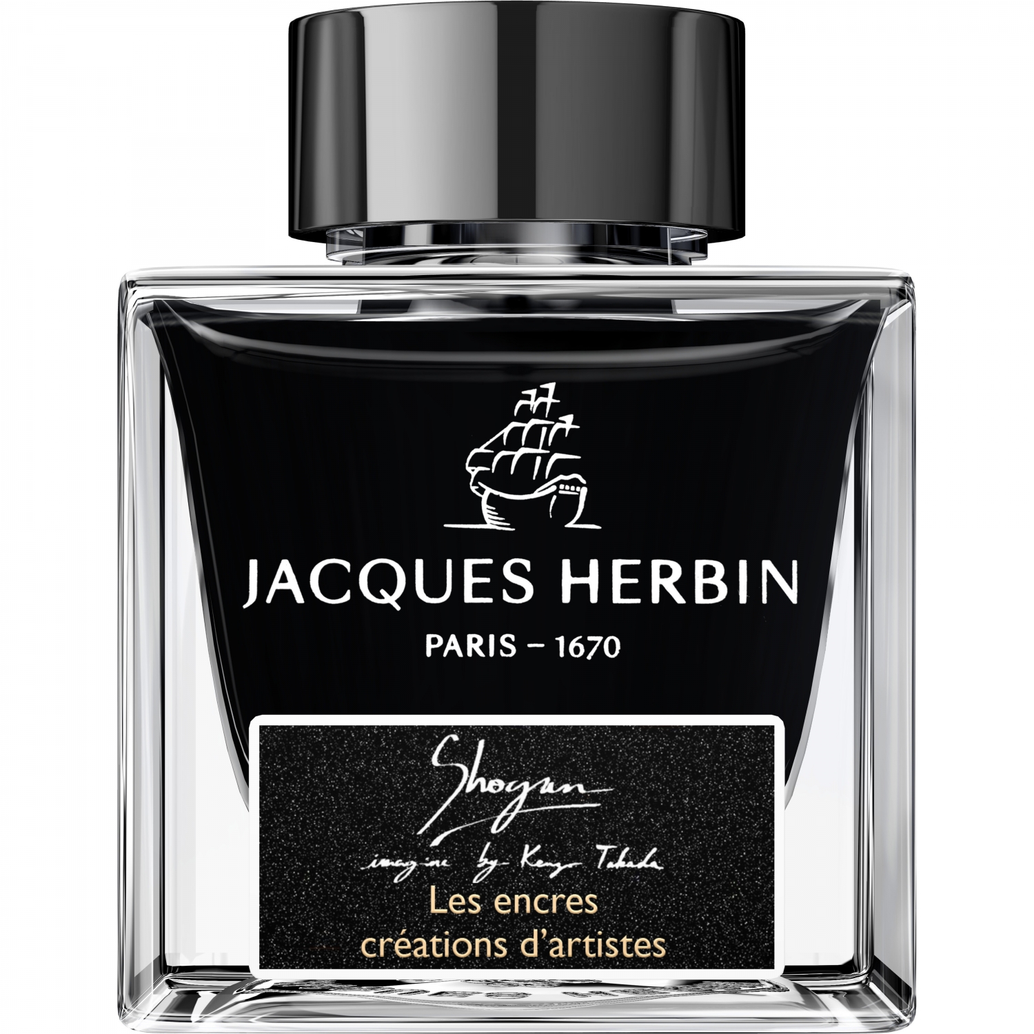 Imagine Produs Calimara Cerneala 50 ml Jacques Herbin Prestige Creations d'Artistes Shogun by Kenzo Takada