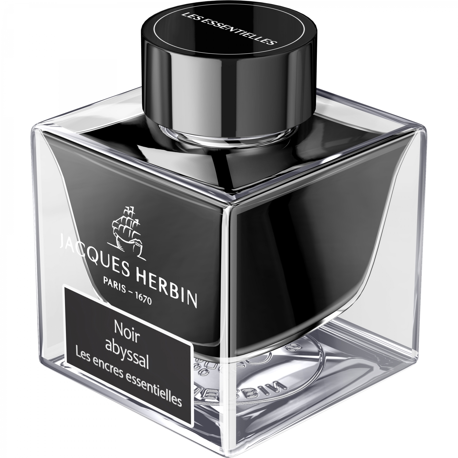 Imagine Produs Calimara Cerneala 50 ml Jacques Herbin Prestige Essentielles Noir Abyssal