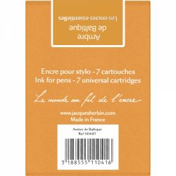 Set 7 Cartuse Large Size International Jacques Herbin Prestige Essentielles Ambre de Baltique