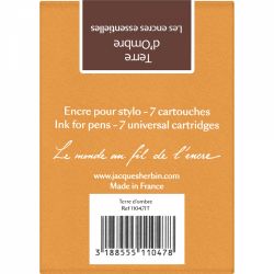 Set 7 Cartuse Large Size International Jacques Herbin Prestige Essentielles Terre d’Ombre