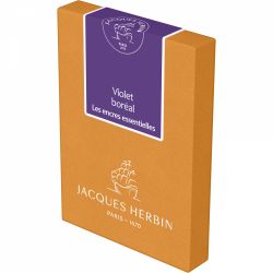 Set 7 Cartuse Large Size International Jacques Herbin Prestige Essentielles Violet Boreal