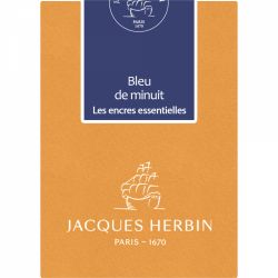 Set 7 Cartuse Large Size International Jacques Herbin Prestige Essentielles Bleu Minuit