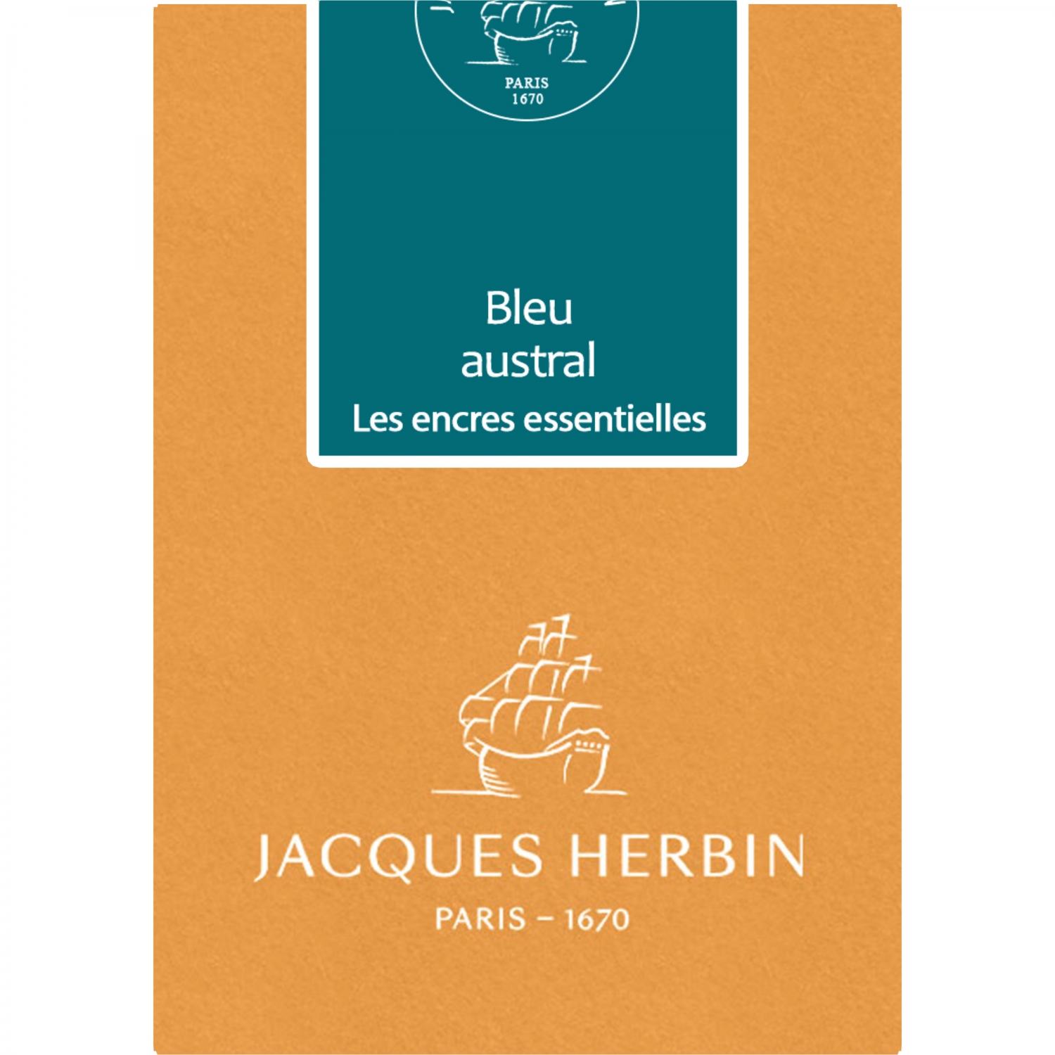 Imagine Produs Set 7 Cartuse Large Size International Jacques Herbin Prestige Essentielles Bleu Austral