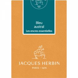 Set 7 Cartuse Large Size International Jacques Herbin Prestige Essentielles Bleu Austral