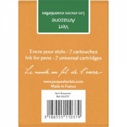 Set 7 Cartuse Large Size International Jacques Herbin Prestige Essentielles Vert Amazone