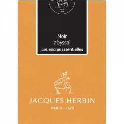 Set 7 Cartuse Large Size International Jacques Herbin Prestige Essentielles Noir Abyssal