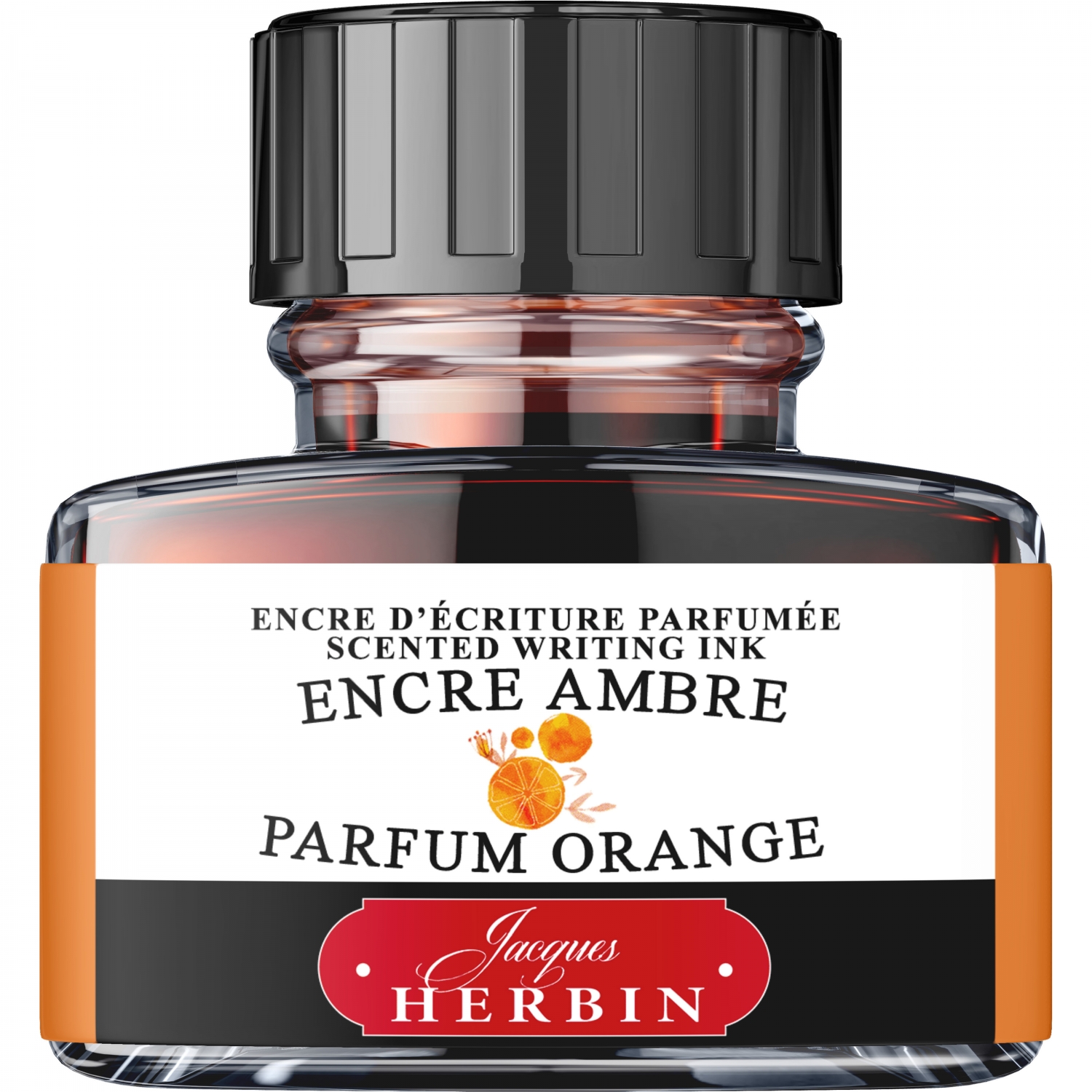 Imagine Produs Calimara Cerneala 30 ml Jacques Herbin Writing Scented Amber - Parfum Orange