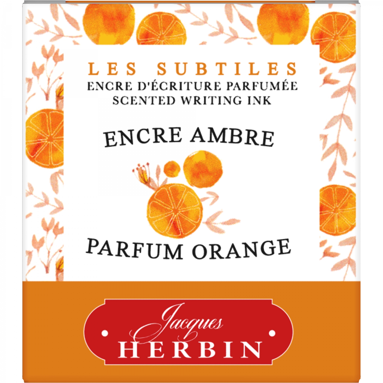 Imagine Produs Calimara Cerneala 30 ml Jacques Herbin Writing Scented Amber - Parfum Orange