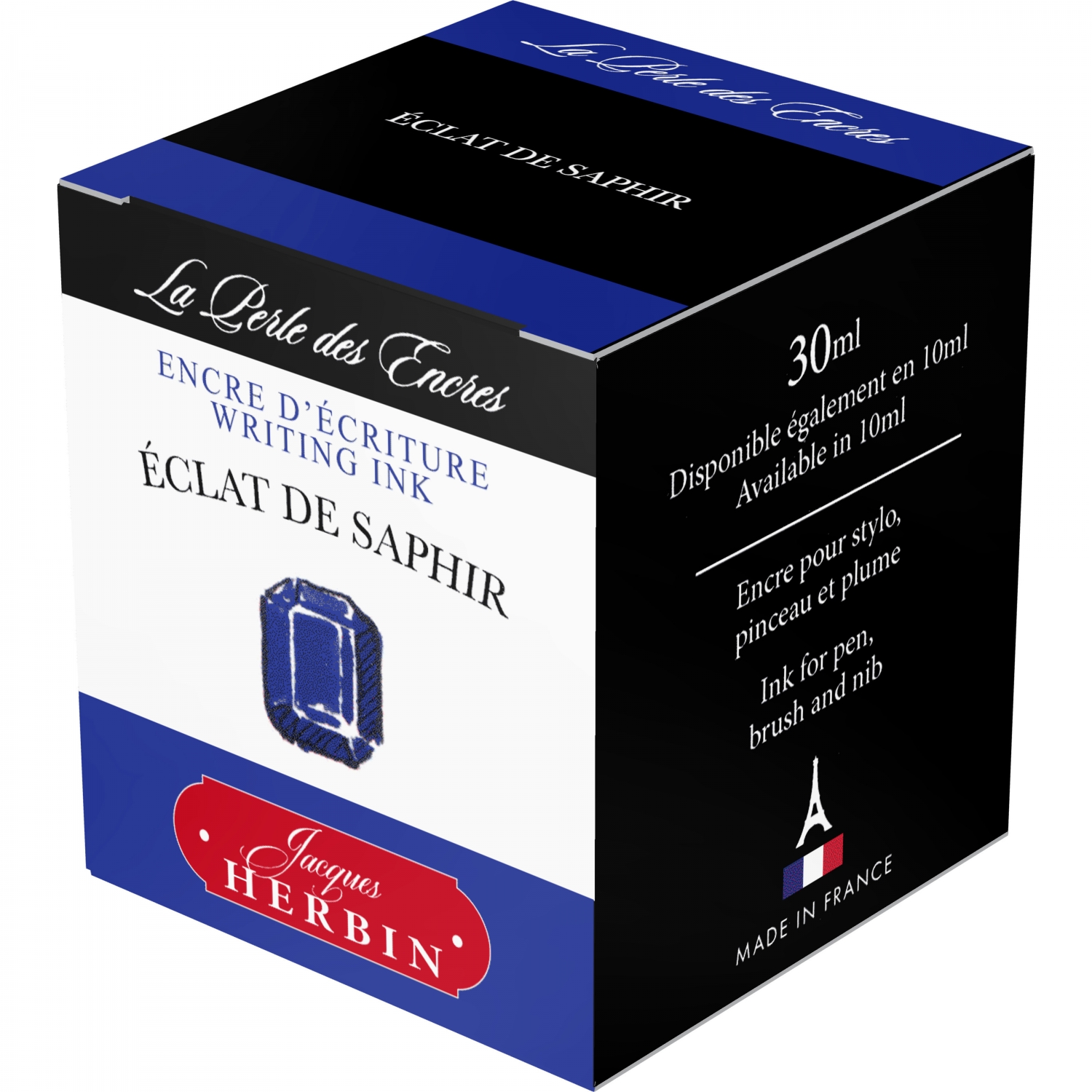 Imagine Produs Calimara Cerneala 30 ml Jacques Herbin Writing The Pearl of Inks Eclat de Saphir