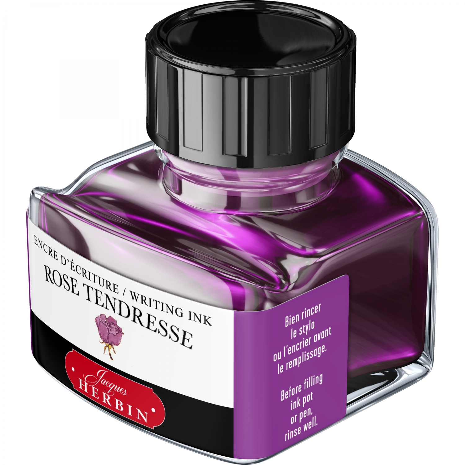 Imagine Produs Calimara Cerneala 30 ml Jacques Herbin Writing The Pearl of Inks Rose Tendresse