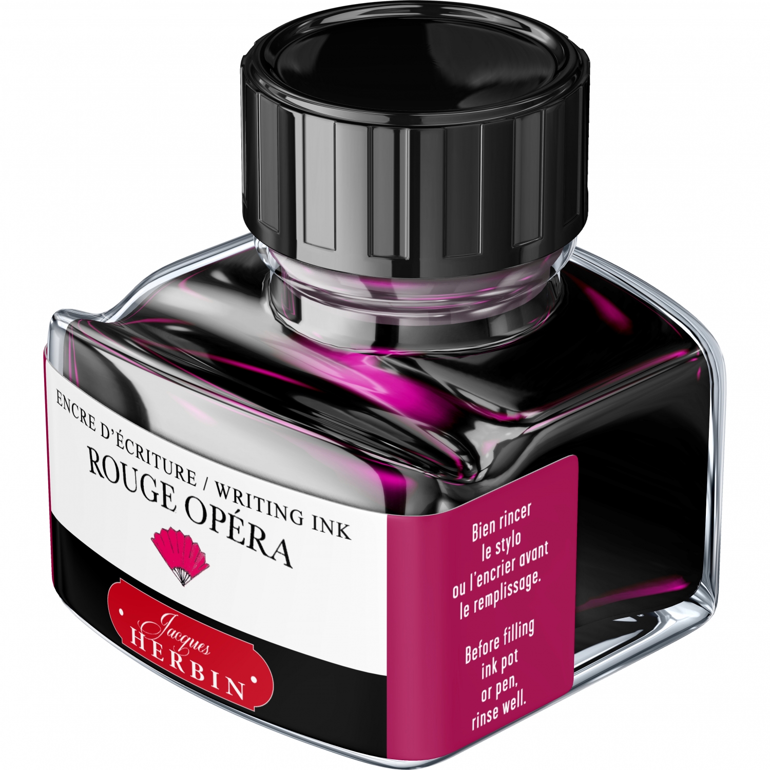 Imagine Produs Calimara Cerneala 30 ml Jacques Herbin Writing The Pearl of Inks Rouge Opera