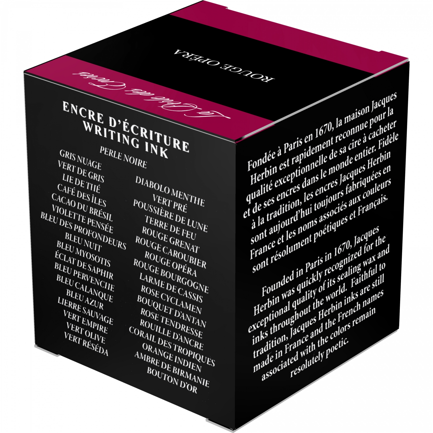 Imagine Produs Calimara Cerneala 30 ml Jacques Herbin Writing The Pearl of Inks Rouge Opera