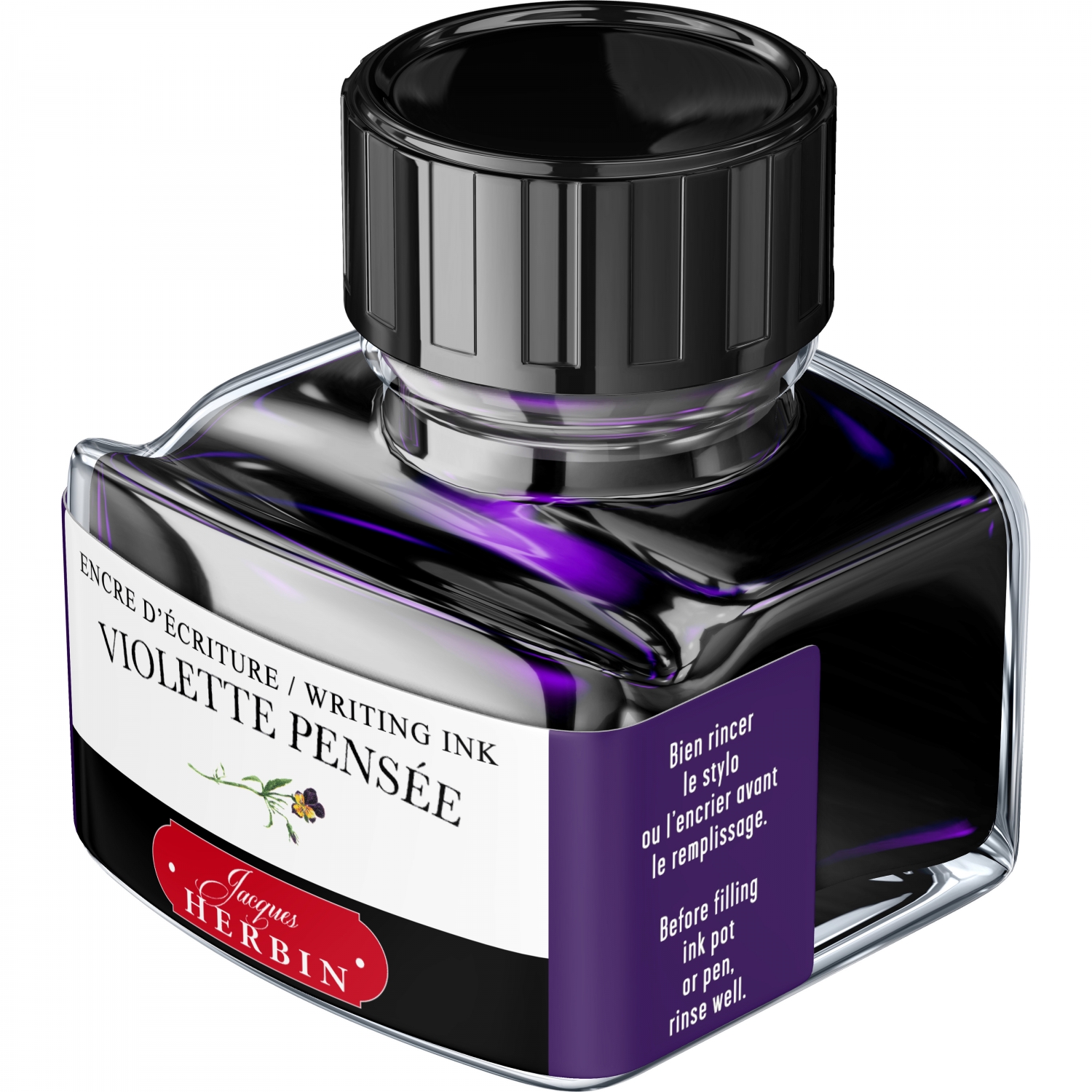 Imagine Produs Calimara Cerneala 30 ml Jacques Herbin Writing The Pearl of Inks Violette Pensee